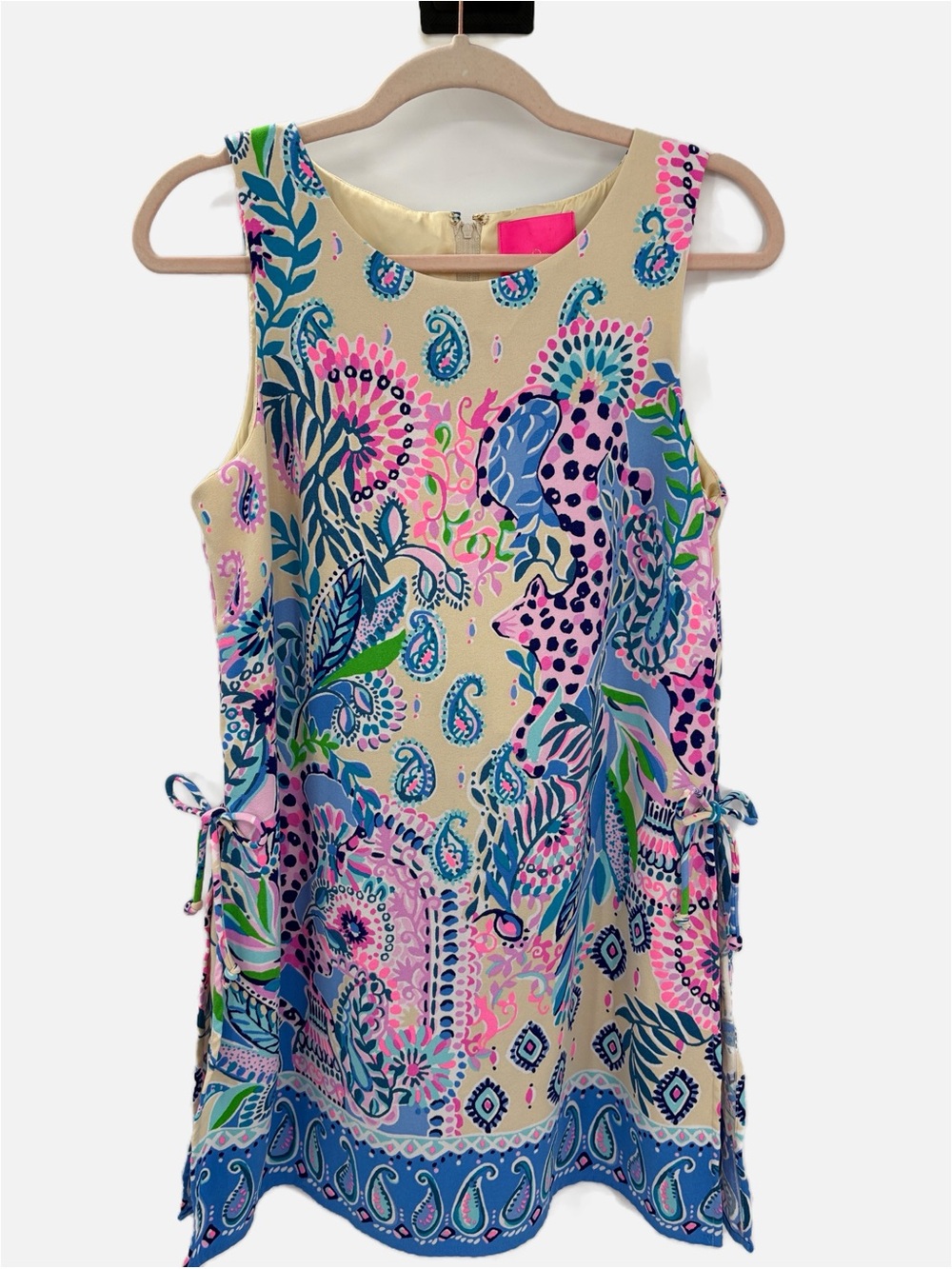 Lilly Pulitzer Donna Romper Haute Cature Engineered Macadamia Size 8 - Picture 3 of 9